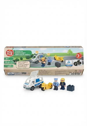 Playtive - Set Polizia con Auto, Moto e Personaggi