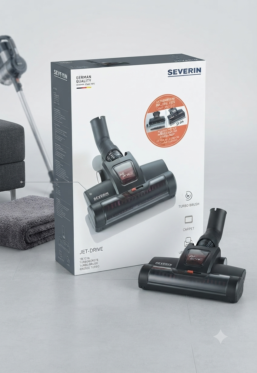 Severin Turbo Spazzola Jet-Drive – Spazzola Universale Tappeti