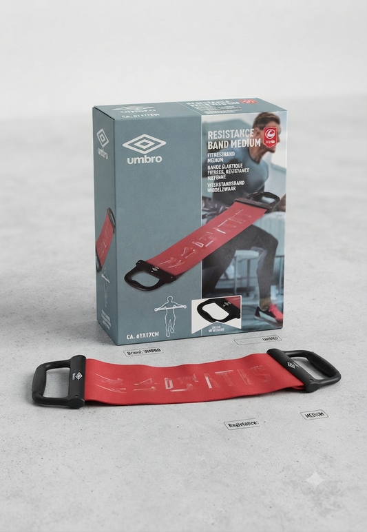Umbro Elastico Fitness con Maniglie - Fascia di Resistenza Media