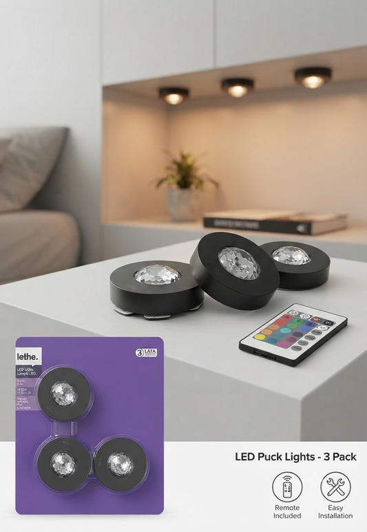 Set 3 Faretti LED RGB con Telecomando - Luci Sottopensile Wireless