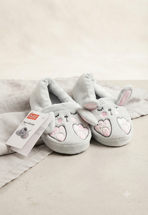 Pantofole Morbide per Bambini - Design Coniglietto Peluche