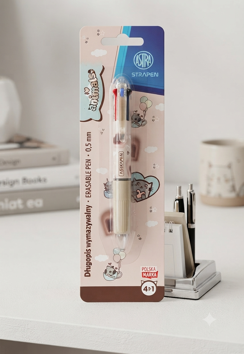 Penna Cancellabile Multi-colore 4-in-1 