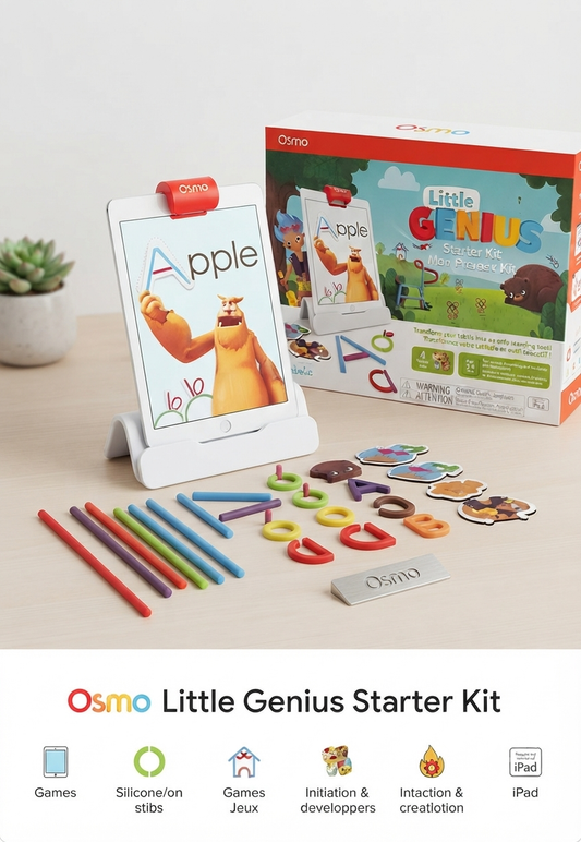 Osmo Little Genius Starter Kit – Gioco Educativo Interattivo per iPad
