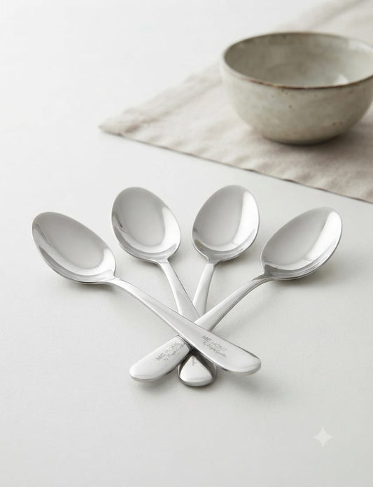 Set 4 Cucchiaini da Dessert/Caffè MG Home by Magda Gessler – Acciaio Inox Elegante
