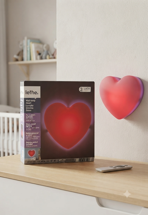 Lampada da Parete a Cuore Lethe – Illuminazione d'Atmosfera per la Cameretta