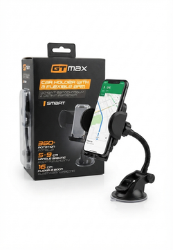 Supporto Smartphone da Auto GT Max – Con Braccio Flessibile e Rotazione 360° – Universale