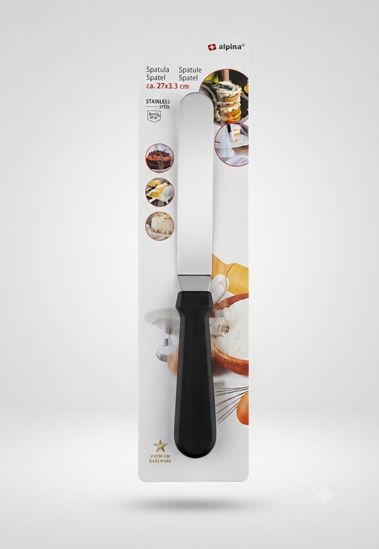 Spatola Professionale per Dolci Alpina – Acciaio Inox, 27 cm