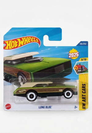 Hot Wheels 2025 - Long Bloc - HW Art Cars - Modellino da Collezione